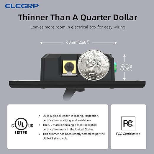 ELEGRP Digital Toggle Dimmer Switch - Image 9