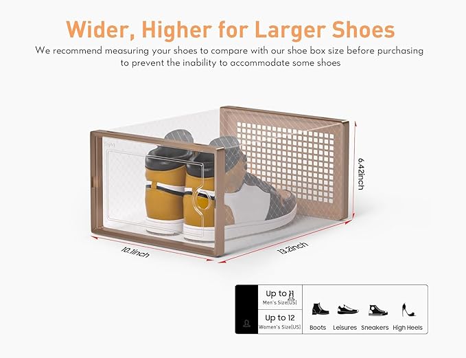 Kuject X-Large Shoe Storage Boxes Organizers - Image 2