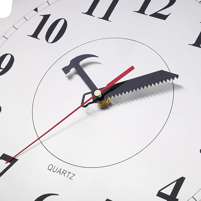 CIGERA 12 Inch Metal Wall Clock - Image 3