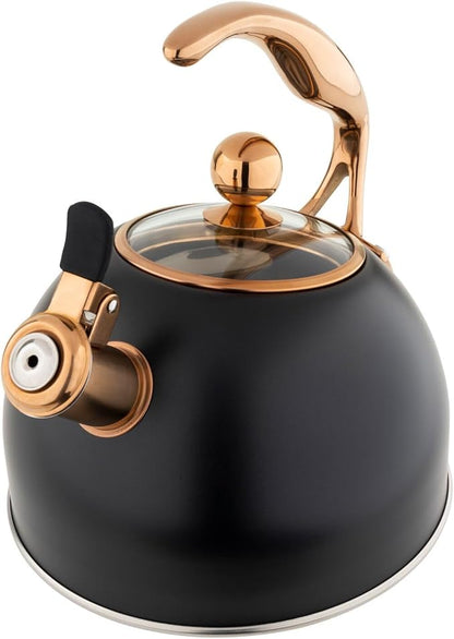 Viking 3-Ply Stainless Steel Tea Kettle, 2.6 Quart Stovetop Hot Water Pot - Image 4