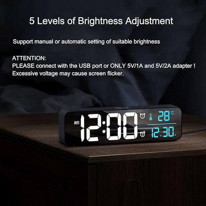 Abovsare Digital Clock for Bedroom, Clocks for Living Room Decor, Desk Table - Image 6