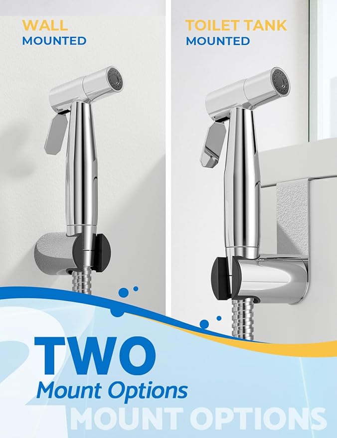 Chrome Handheld Bidet Sprayer, Jet Sprayer - Image 3