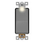 LIDER Minimalist Design Matte Finish Lighted 4-Way Decorator Light Switch by LIDER