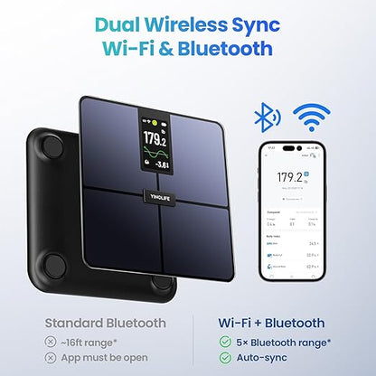 YINOLIFE Smart Scale for Body Weight, 4.3" Color Display Digital Weight Scale - Image 5