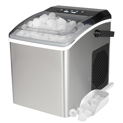 Kenmore Countertop Ice Maker – Maquina para Hacer Hielo en Casa, Nugget Ice by Koolatron