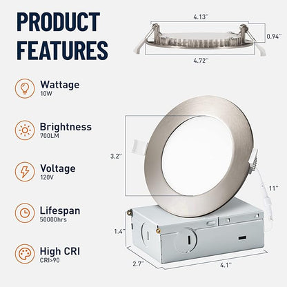 12 Pack Recessed Lighting 4 Inch - Image 2