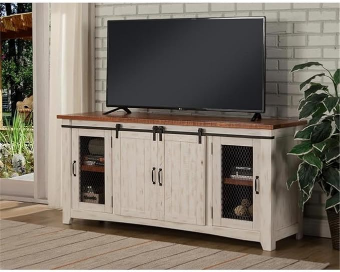 Martin Svensson Home Rustic 65” Solid Wood TV Stand - Image 2