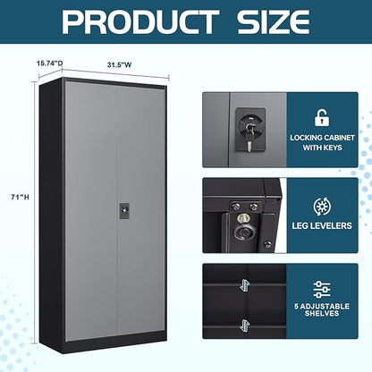 MIIIKO Metal Storage Cabinet - Image 3