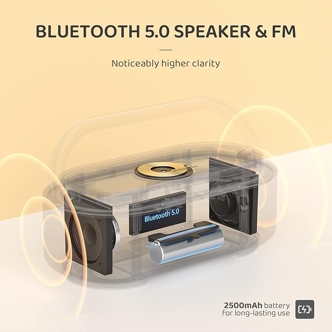 COLSUR Bluetooth Speaker Alarm Clock - Image 5