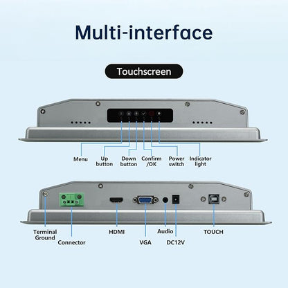 10.4-Inch Industrial Touch Screen Monitor, Ratio 4:3 Embedded PCAP Touchscreen - Image 6