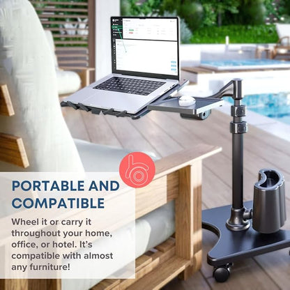 LEVO G2 Deluxe Adjustable Laptop Stand – Rolling Computer Desk & Ergonomic Table - Image 9
