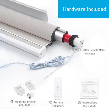 Rollerhouse DC12V EY2512 Shade Motor Electric Blind Motor Remote Control Wired - Image 4