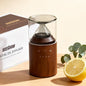 Waterless Nebulizing Essential Oil Diffuser, Real Glass and Solid Wood Portable by BEEGROW