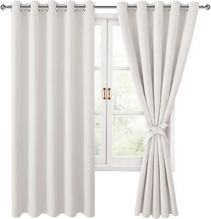 Hiasan Blackout Curtains for Bedroom, 60 x 63 Inches Length by Hiasan