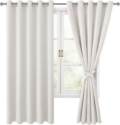 Hiasan Blackout Curtains for Bedroom, 60 x 63 Inches Length by Hiasan