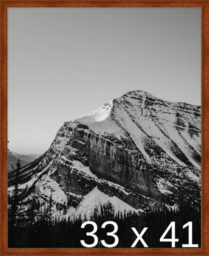Frame It Easy 33 x 41 Russet Wood Frame by FrameItEasy