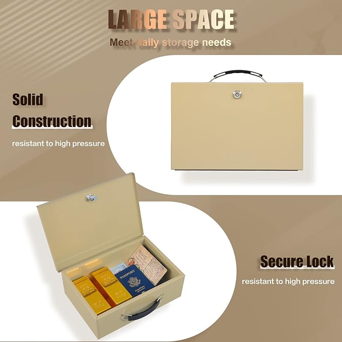 xydled Fire Resistant Safe Fire Safe Box - Image 4