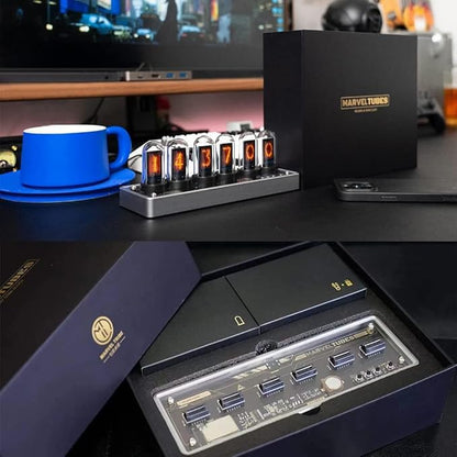 Adventurers IPS Nixie Tube Clock, Creative Electronic DIY Nixie Tube Clock - Image 8