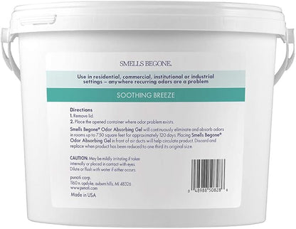 SMELLS BEGONE 1-Gallon Gel Odor Eliminator – High-Capacity, Long-Lasting - Image 2