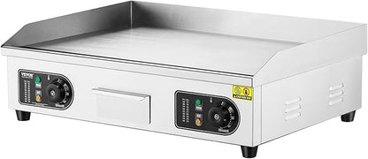 VEVOR Upgraded Commercial Electric Griddle, 2800W Stainless Steel Countertop - Image 11