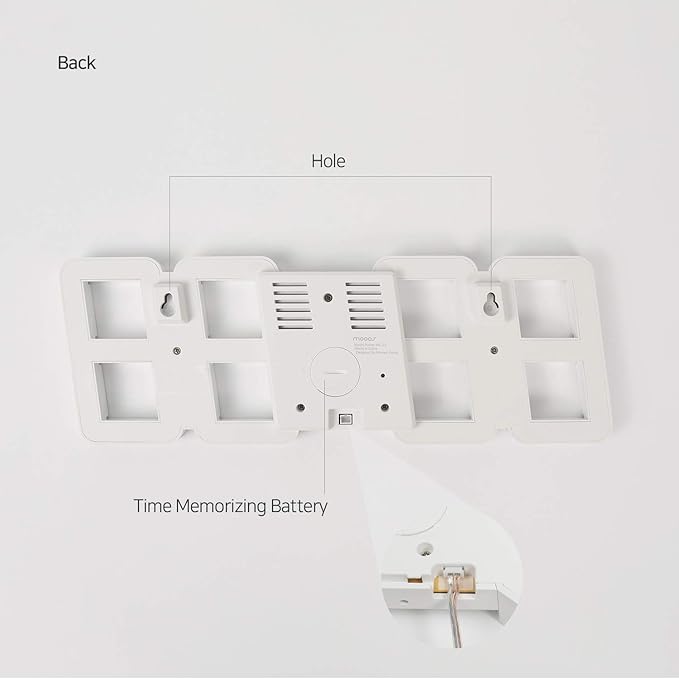 mooas 3D Pure Slim M LED Clock - Image 7