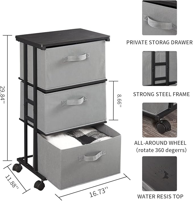 MAX Houser Dresser Tower with 3 Drawers - Image 3