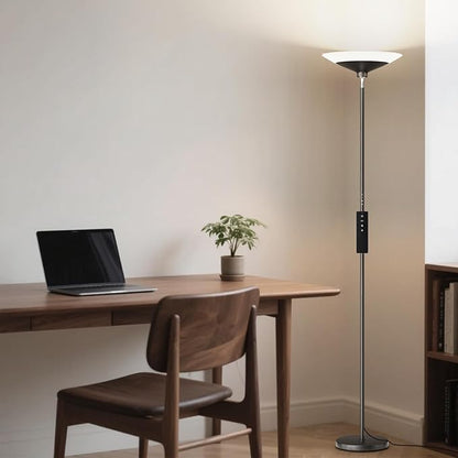 SIBRILLE RGB Torchiere Floor Lamp - 30W Dimmable LED Standing Lamp - Image 8