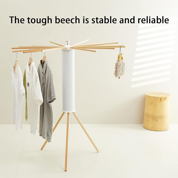 JOOM Tripod Clothes Drying Rack, Garment Rack Portable and Foldable Space - Image 4