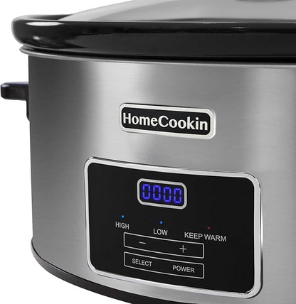 HOMECOOKIN 6-Quart Digital Programmable Slow Cooker - Image 2