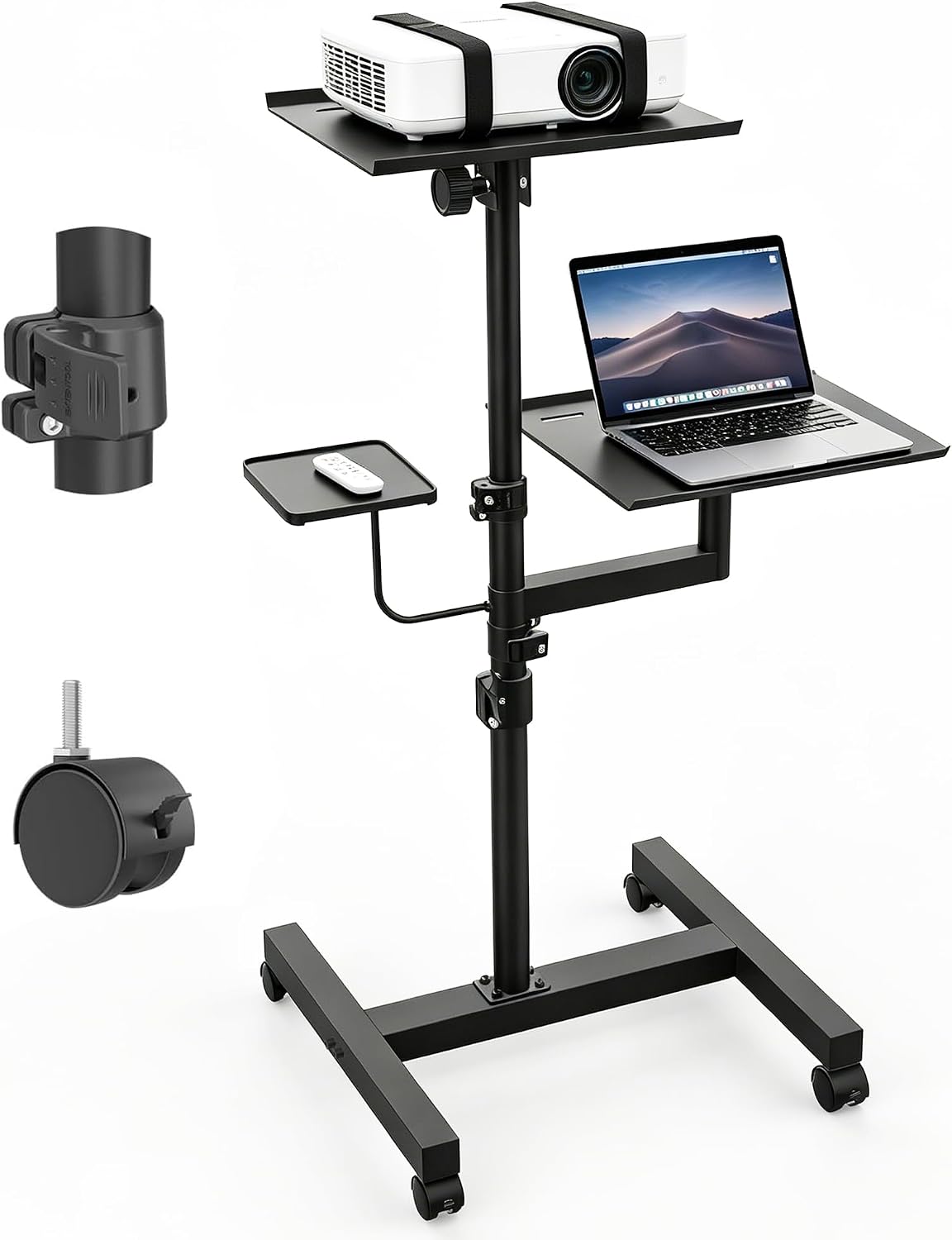 koov 2 shelves projector stand, max 47" height, main product view