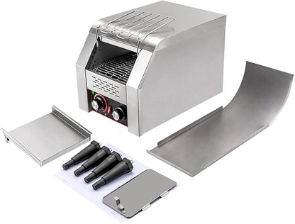 Commercial Conveyor Toaster-150 Slices/H, 1300W Stainless Steel Toasters - Image 5