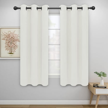 Easy-Going Blackout Curtains for Bedroom, Solid Thermal Insulated Grommet and by Easy-Going