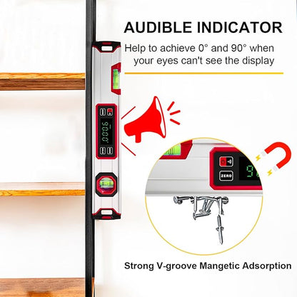 eOUTIL 15.7-Inch Digital Torpedo Level & Angle Finder – IP54 Waterproof - Image 6