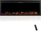50" Electric Fireplace, Ultra-Thin Recessed/Wall Mounted Electric Fireplace by Dovelf