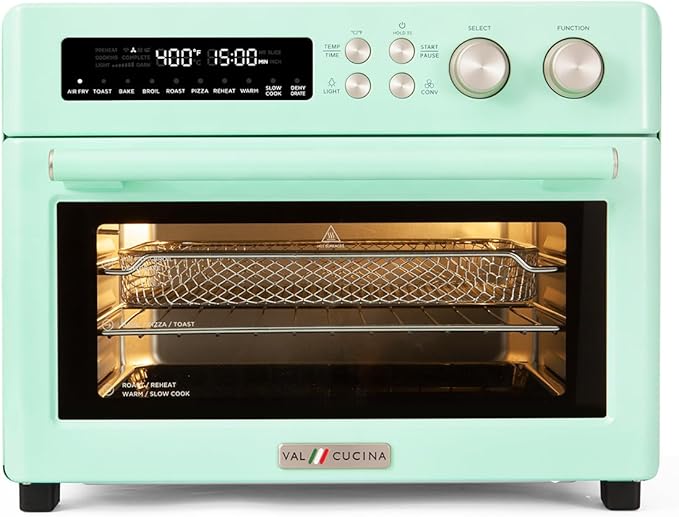 VAL CUCINA Retro Style Infrared Heating Air Fryer Toaster Oven, Extra Large by VALCUCINA