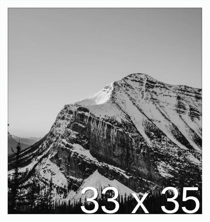 Frame It Easy 33 x 35 White Wood Frame by FrameItEasy