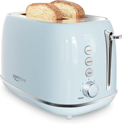 Retro 2 Slice Stainless Steel Toaster by Keenstone
