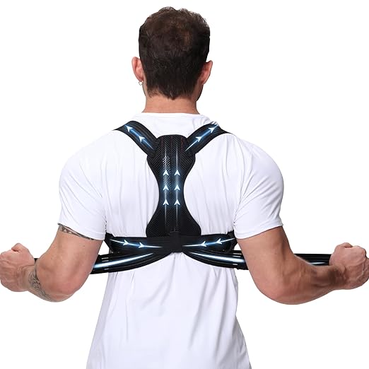 Posture Corrector for Men and Women, Adjustable Back Brace for Back, Neck and by Unknown