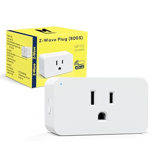Minoston Z-Wave Plug, 800 Smart Plug, Built-in Repeater Range Extender by Minoston