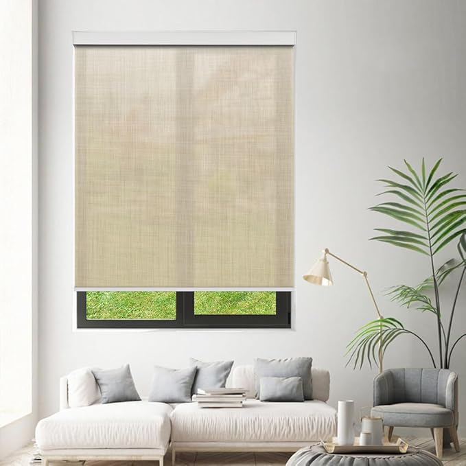 Tipiace Motorized Blinds with Remote Window Roller Shade Wireless Rechargeable - Image 4