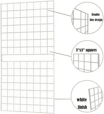 7RiversART Grid Wall Commercial Grade Gridwall Panels – Heavy Duty Grid Panel - Image 4
