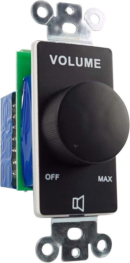 Rockville VOL7035 Black 35W 70V Wall Volume Control Zone Controller, 11-Step - Image 2