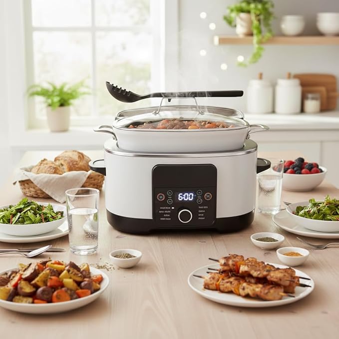 8.5 Quart Large Capacity Multi Cooker, Programmable Electric Pot - Image 6