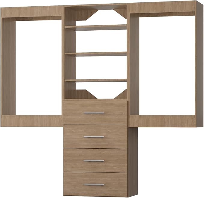 Modular Closet System, Wood Tower Closet Storage - Image 9
