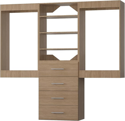 Modular Closet System, Wood Tower Closet Storage - Image 9