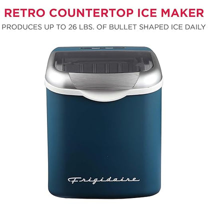 FRIGIDAIRE Retro Compact Ice Maker Machine, Bullet Ice, 26 lb per Day - Image 2