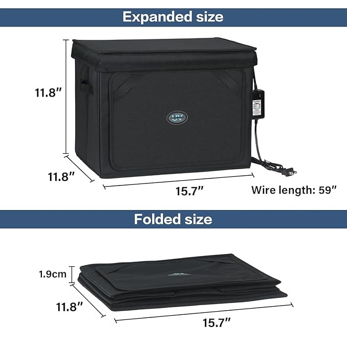 Large UVC Sanitizer Box Ozone Free, Foldable Cleaner Bag - Image 2