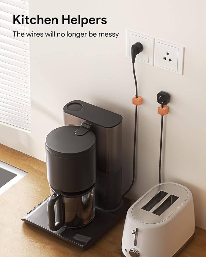 Costop 8 Pack Magnetic Cord Organizer, Easy Secure Adhesive Cable Management - Image 6