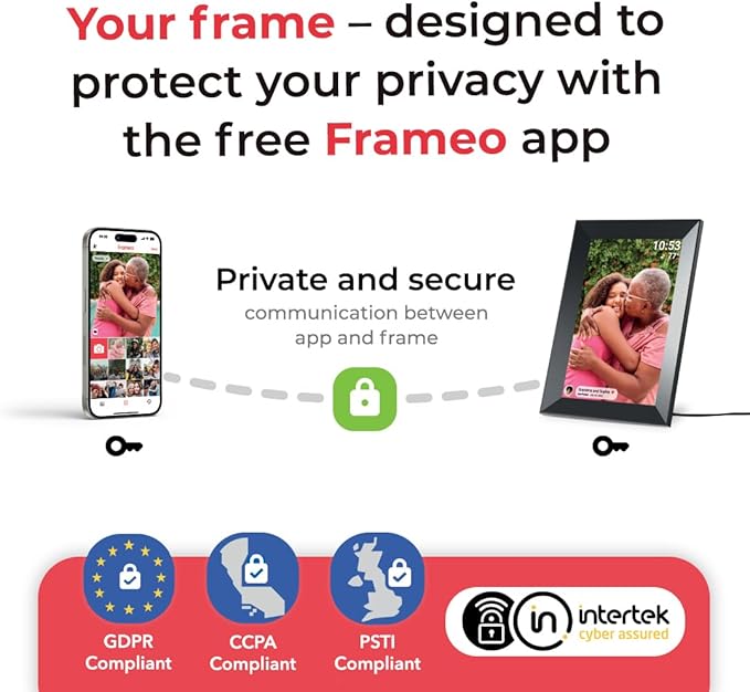 Digital Picture Frame WiFi, 10.1 Inch Frameo Digital Photo Frame, 32GB Memory - Image 8