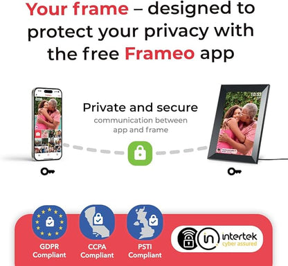 Digital Picture Frame, 10.1'' Frameo Digital Frame Wifi, 32GB Memory, 1280*800 - Image 9